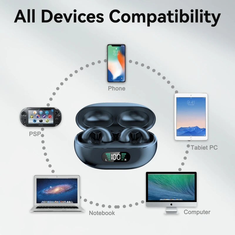 Q80 Wireless Ear Clip Earphones