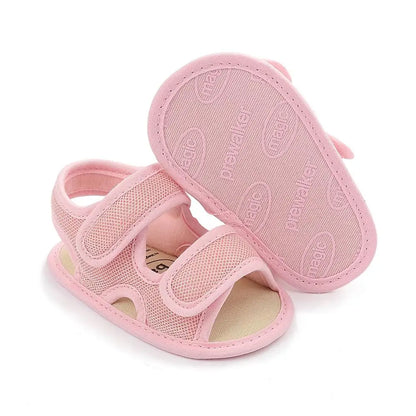 Summer Baby Shoes Newborn Boys Girls Soild Breathable Anti-Slip Sandals Infant