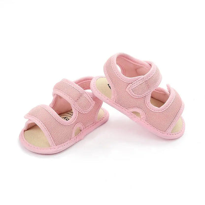 Summer Baby Shoes Newborn Boys Girls Soild Breathable Anti-Slip Sandals Infant