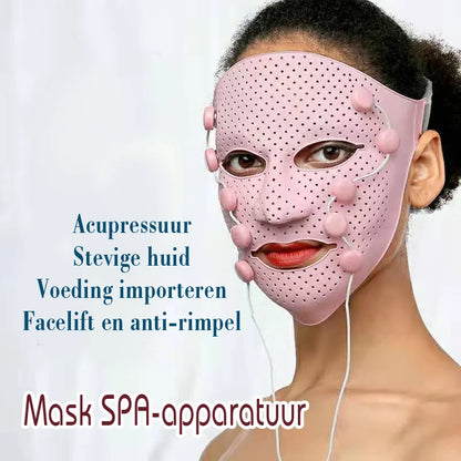 Electric Massage Beauty Mask 3D Silicone Mask EMS Vibrating Facial Acupuncture Massager