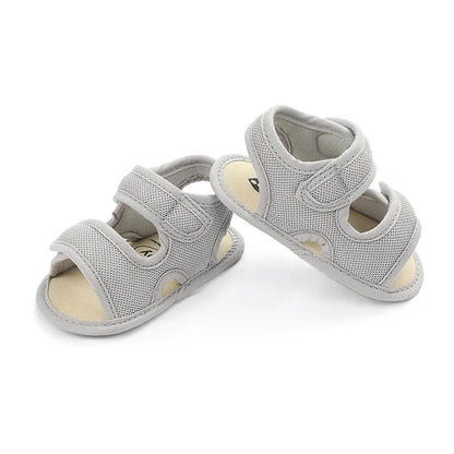 Summer Baby Shoes Newborn Boys Girls Soild Breathable Anti-Slip Sandals Infant