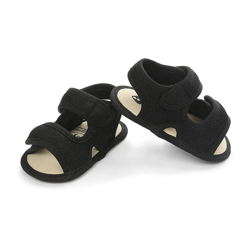 Summer Baby Shoes Newborn Boys Girls Soild Breathable Anti-Slip Sandals Infant