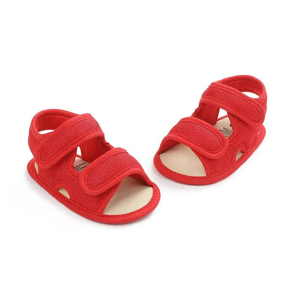 Summer Baby Shoes Newborn Boys Girls Soild Breathable Anti-Slip Sandals Infant