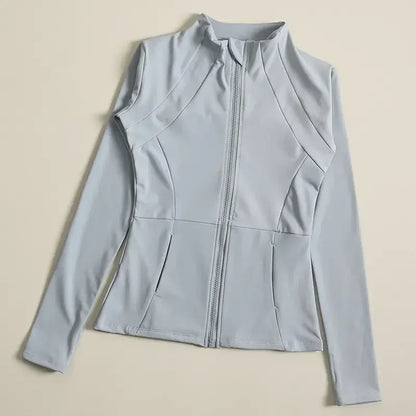 Yoga Clothes Windbreaker Sportswear Woman Running Long Sleeve Sweatshirt Sports Jackets