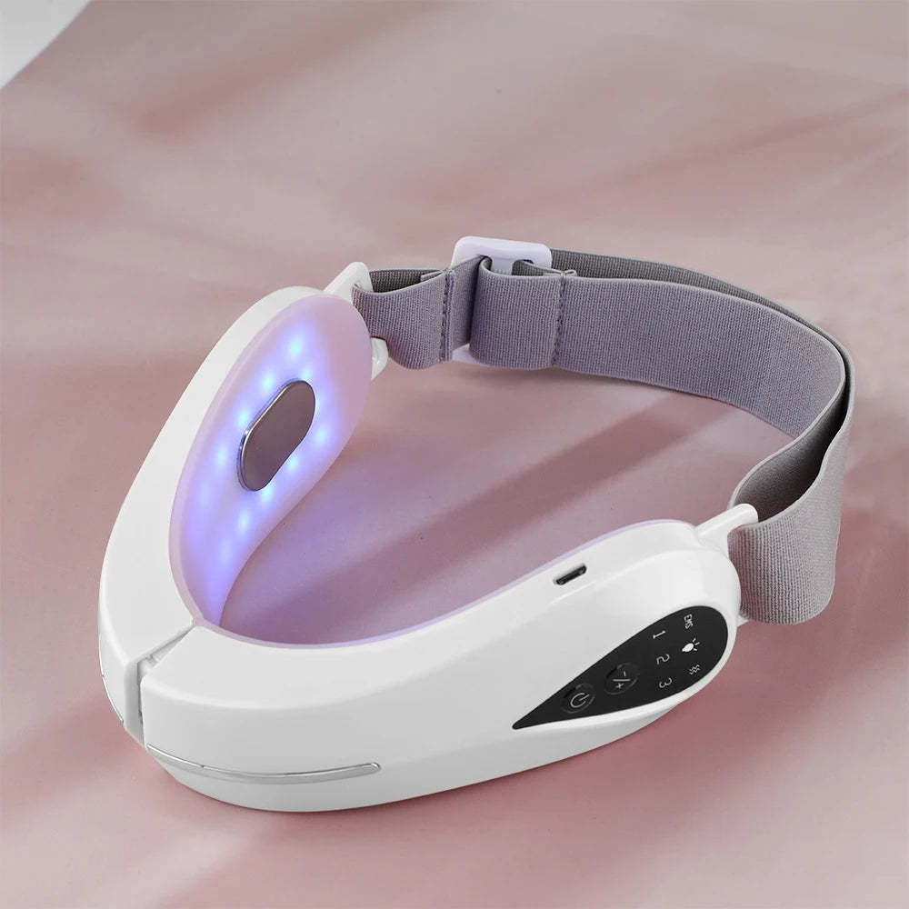 Face Lifting Device Red Blue Light Skin Rejuvenation V Line Facial Massage Double Chin Reducer