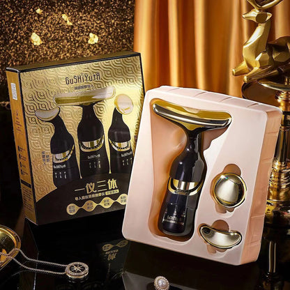 3 In 1 Facial Lifting Device Neck Facial Eye Massage Face Slimmer EMS Beauty Skin Tightening