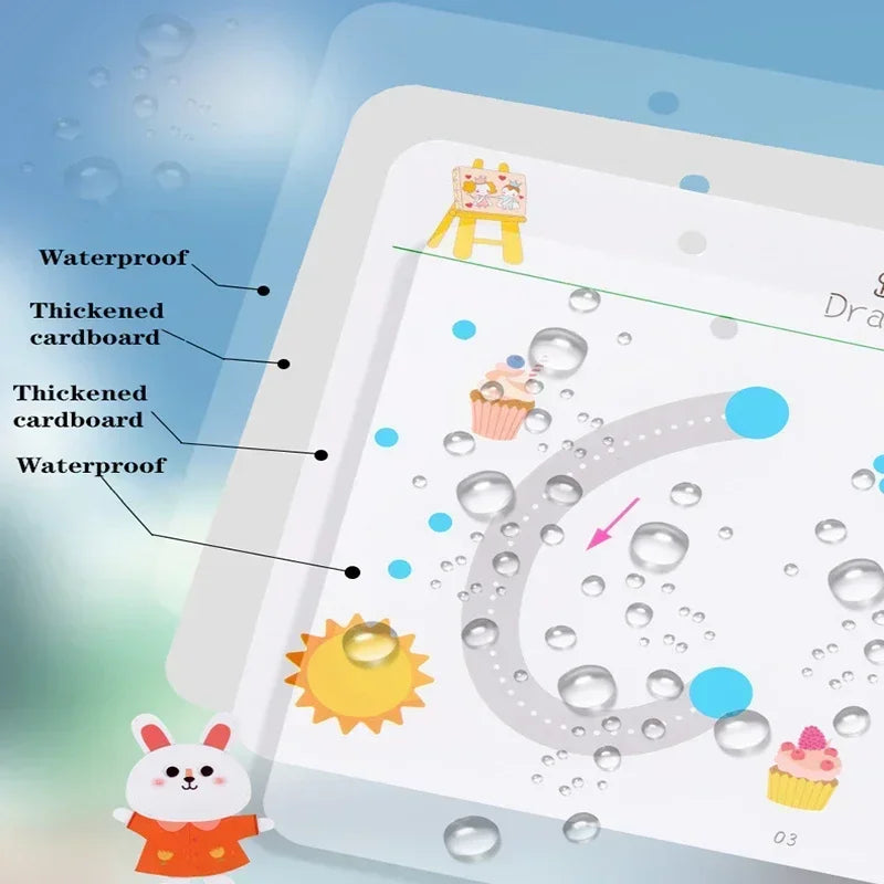 Magical Tracing Workbook Control Training Book Reusable Magic Practice Copybook