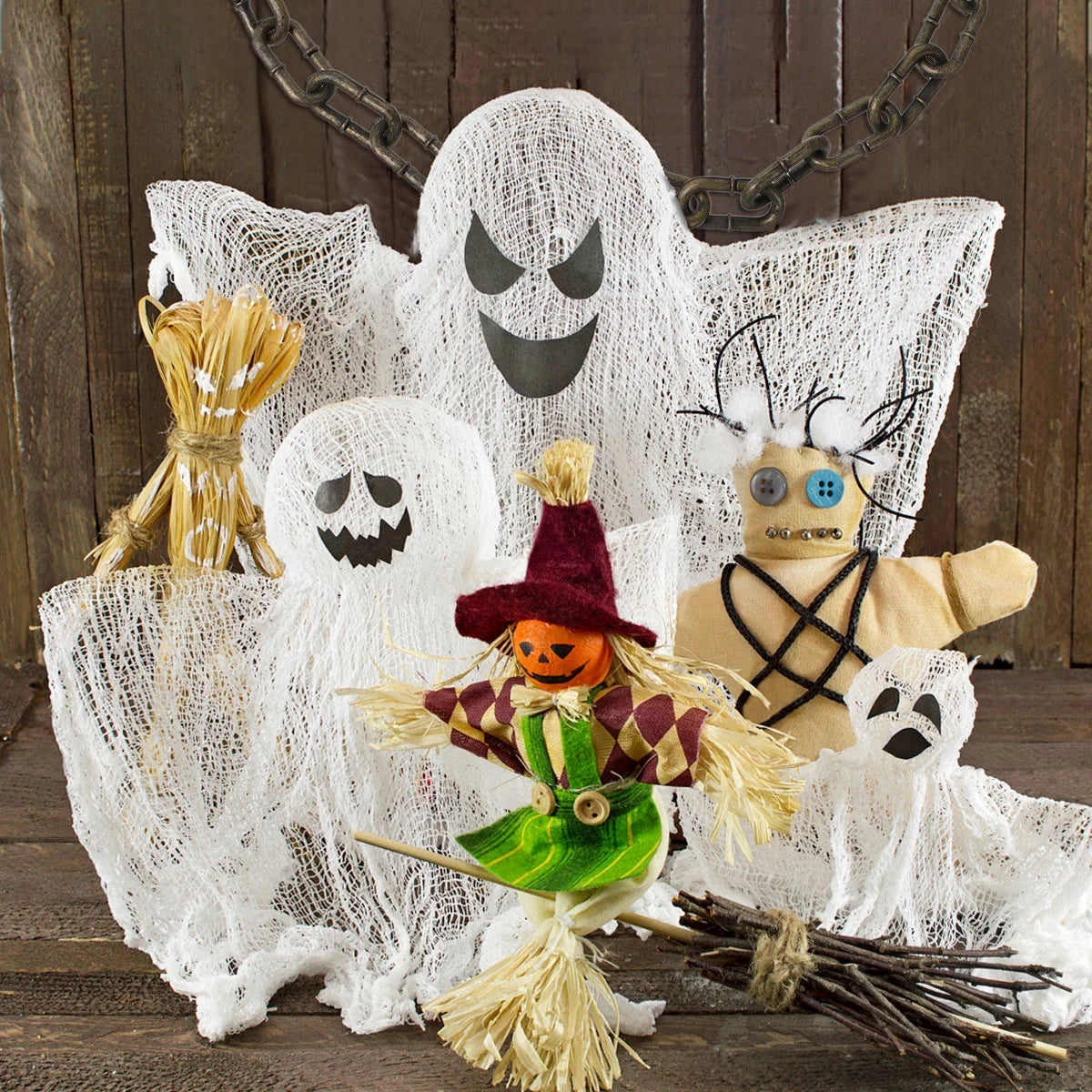 Golden Halloween Chain Prop