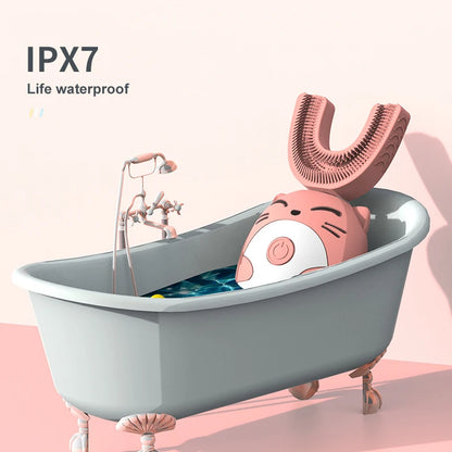 Sonic Electric Toothbrush Kids U-shaped Smart 360 Degrees Ultrasonic Tooth Brush Teeth Whitening