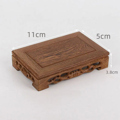 Wooden Retro Tea Tray Table Delicate Small Square Teapot Bases Bonsai Stand Vase Bonsai