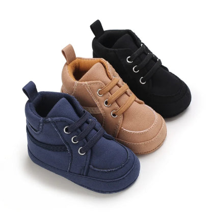 Baby Shoes Boys Girls High Top Casual Soft Sole Newborn Toddler Sports 0-18 Months