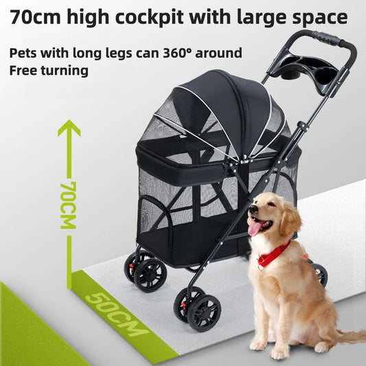 Pet Dog Cat Stroller