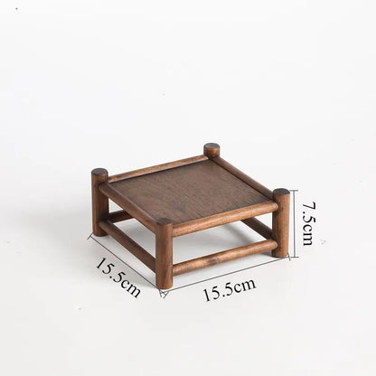 Solid Wood Tea Set Organizer