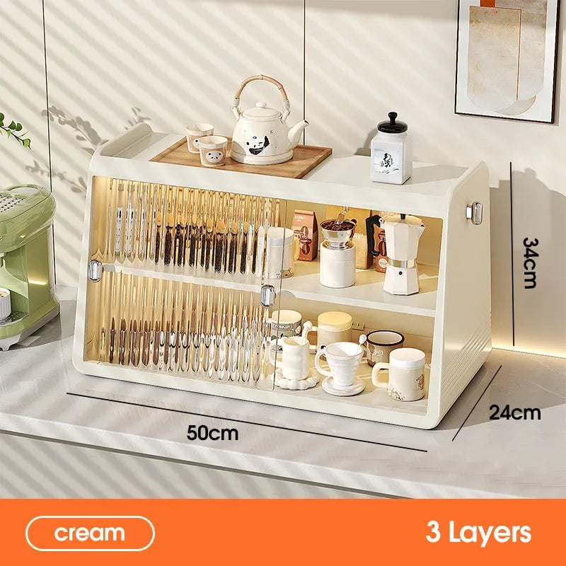 3-Layer Cup Holder Storage Tray
