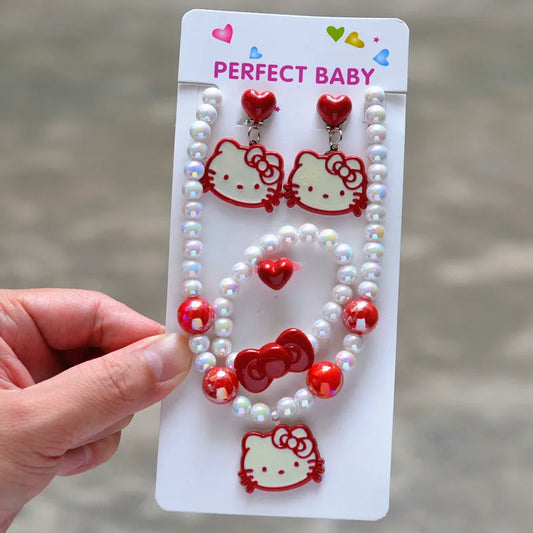 Hello Kitty Necklace Set