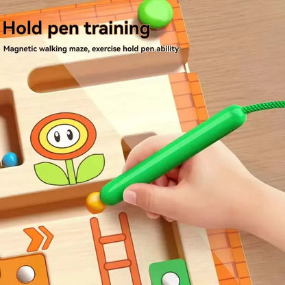 Children's Magnetic Maze Walking Ball Baby Concentration Training Writing Logic Thinking