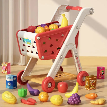 Kids Shopping Cart Play Set