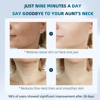 NEW EMS Microcurrent Chin Lifting Face Neck Beauty Device LED Photon Firming Rejuvenation