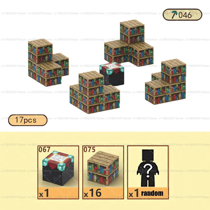 Magnetic Building Blocks Mine World Magnet Cube Set for Boy Girl Kid Age 3+ DIY Model