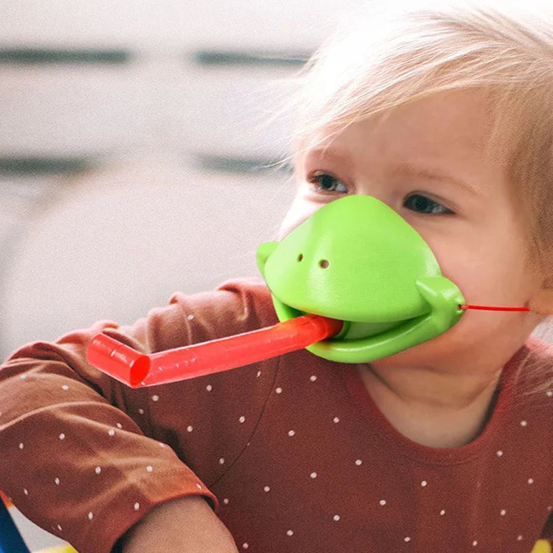 Frog Lizard Mask Wagging Tongue Lick Cards Board Games for Children Family Party Toys