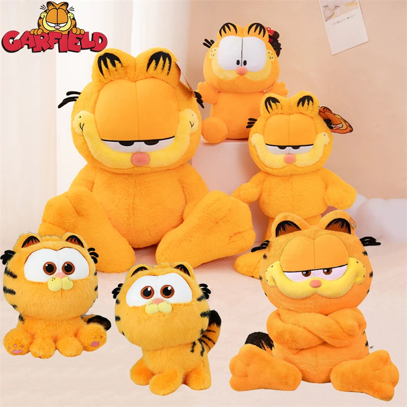 Original GARFIELD FAMILY Kawaii Soft Plush Toys Cute Cartoon Garfield Cat Odie Stuffed