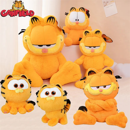 Original GARFIELD FAMILY Kawaii Soft Plush Toys Cute Cartoon Garfield Cat Odie Stuffed