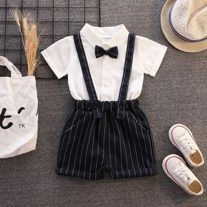 Boys Tee and Overalls Clothing Set