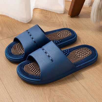 PVC Unisex Slippers Massage Wellness Home Slippers Comfortable Breathable Indoor Slippers