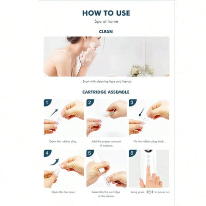 Hot And Cold Multi-Functional Beauty Instrument, Adjustable Gear Skin Tools, Home Portable Skin Care Instrument