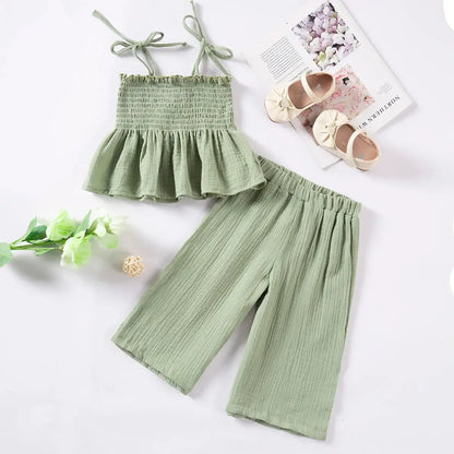Korean Girls Summer Clothing Set