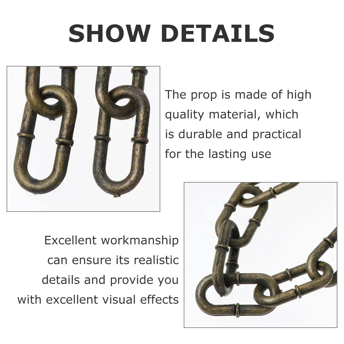 Golden Halloween Chain Prop