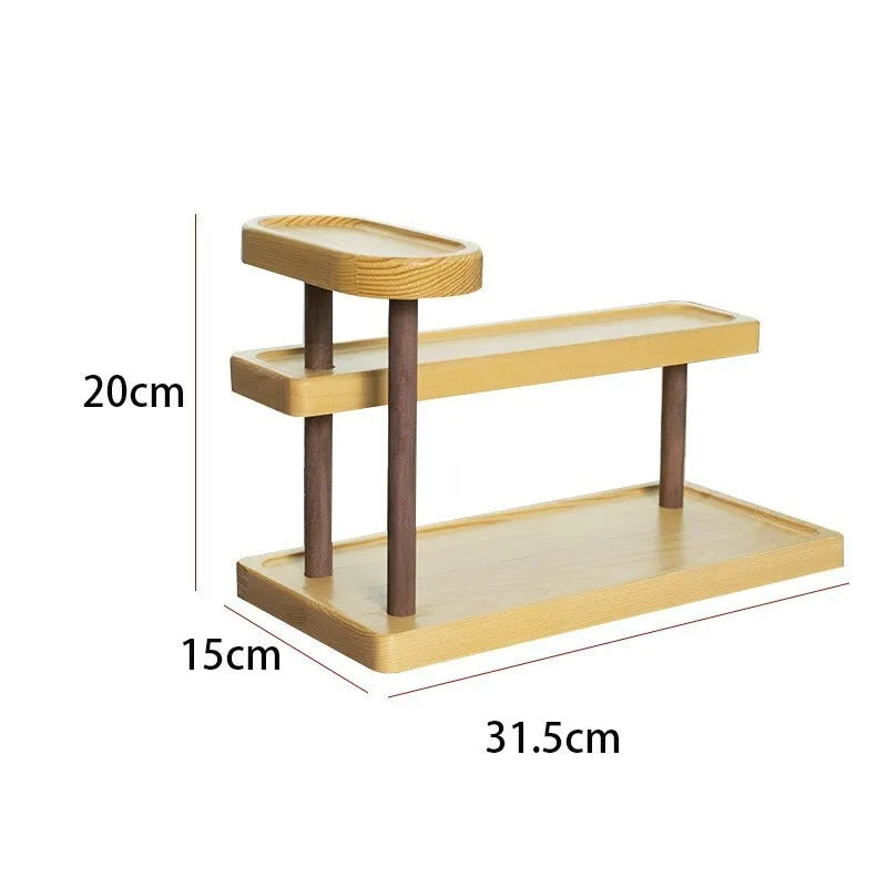 Wooden 3-Tier Storage Rack