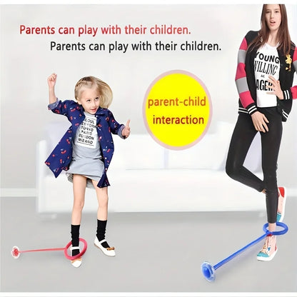 1Pc Children Flashing Jump Ring Sports Bouncing Ball Foldable Flashing Bouncing Ball