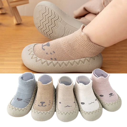 Baby Socks Shoes Infant Cute Cartoon Kids Boy Shoes Soft Rubber Sole Child Floor Sneaker