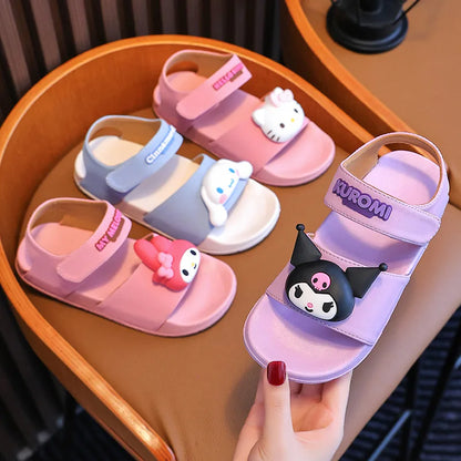 Kuromi New Children'S And Girls' One-Piece Sandals Summer Boys' Beach Shoes Anti Slip