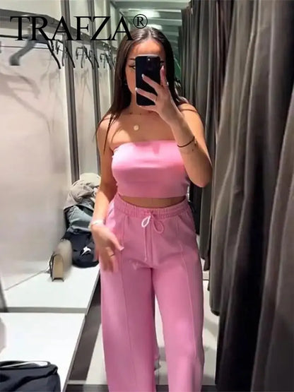 Women Pink Hooded Sweatshirt