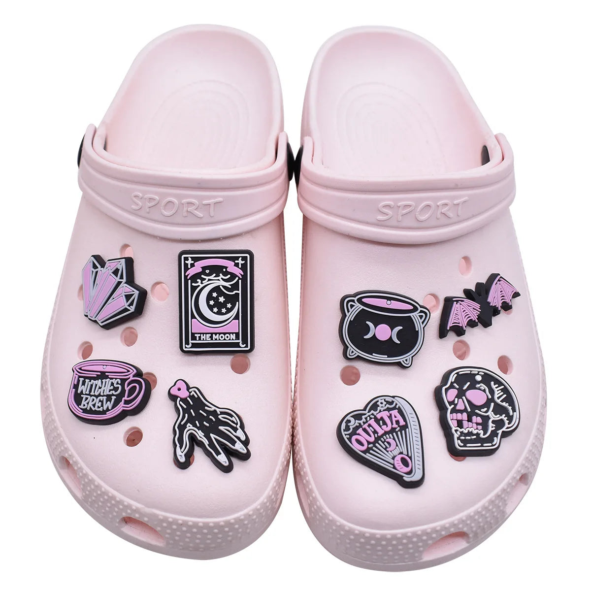 1pcs Women's Shoe Charms Halloween Witches Skull Shoe Accessories Decorations Buckle for Kids Boys Girls Gifts