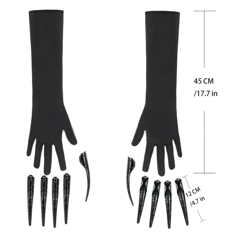 Halloween Long Nails Gloves