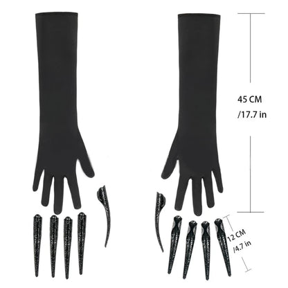 Halloween Long Nails Gloves