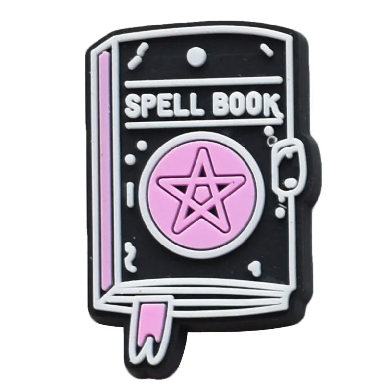 1pcs Women's Shoe Charms Halloween Witches Skull Shoe Accessories Decorations Buckle for Kids Boys Girls Gifts