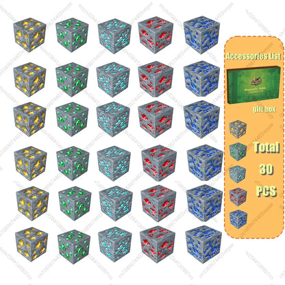 Magnetic Building Blocks Mine World Magnet Cube Set for Boy Girl Kid Age 3+ DIY Model