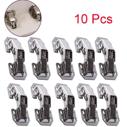 4/10pcs Cabinet Hinge 90 Degree 3/4in No-Drilling Hole Cupboard Door Hinges Soft/Hard