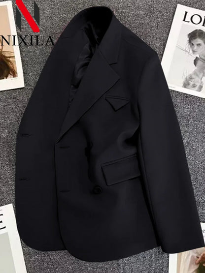 New Spring Autumn Blazer Woman 2024 Chic Elegant Woman Jacket Outerwears Blazers