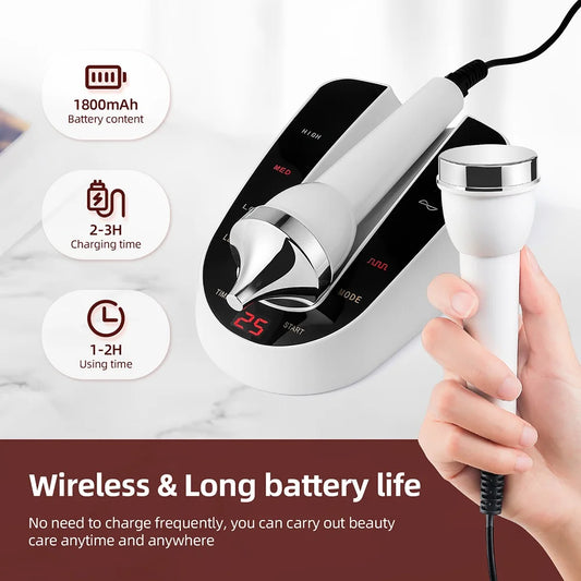 Ultrasound Skin Care Beauty Machine Skin Anti Aging High Frequency Face Eye Massager