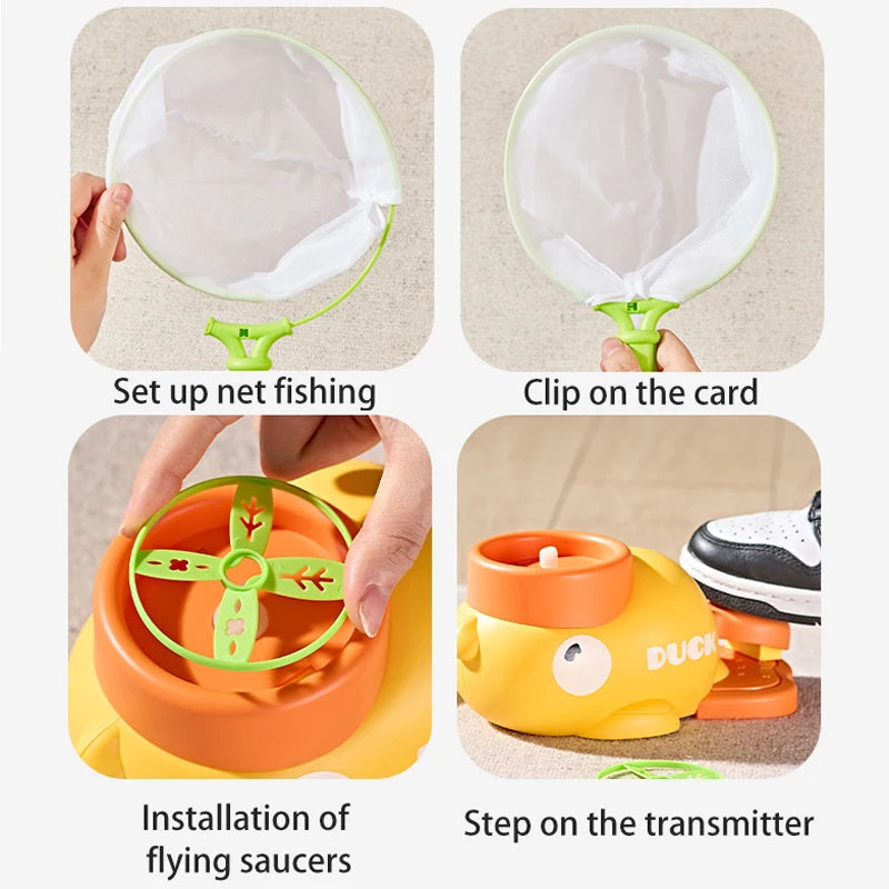 Flying Disc Air Rocket Launcher Toy