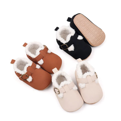 Winter Cute Baby Girls and Boys Warm Plush Non-slip Comfortable Prewalker Shoes High Quality Toddler Shoes First Walkers BMB4028