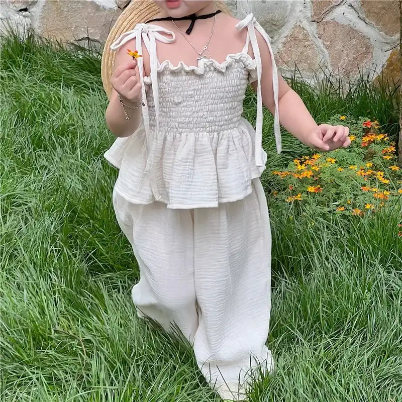 Korean Girls Summer Clothing Set