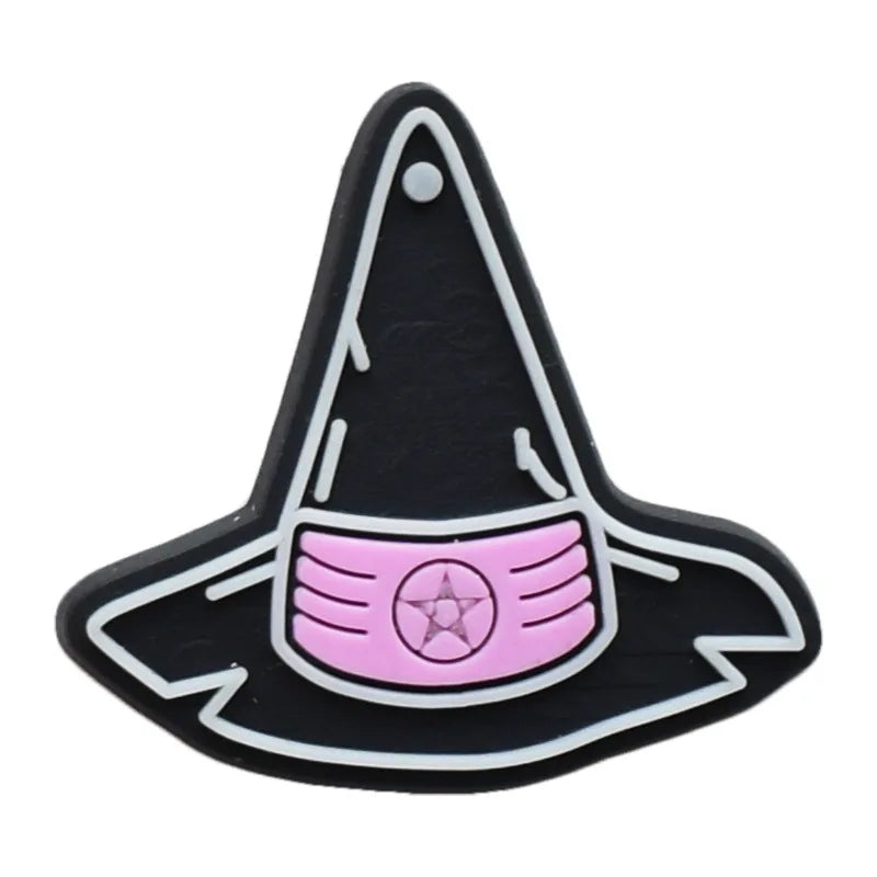 1pcs Women's Shoe Charms Halloween Witches Skull Shoe Accessories Decorations Buckle for Kids Boys Girls Gifts