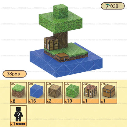 Magnetic Building Blocks Mine World Magnet Cube Set for Boy Girl Kid Age 3+ DIY Model