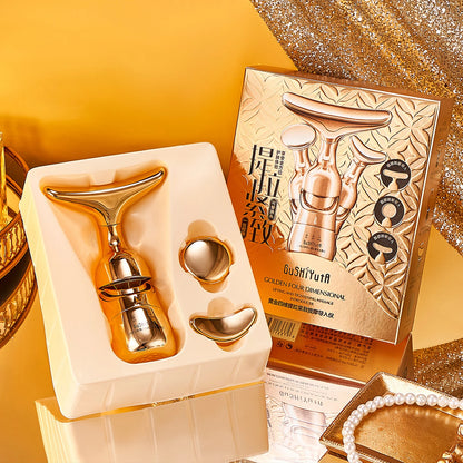 3 In 1 Facial Lifting Device Neck Facial Eye Massage Face Slimmer EMS Beauty Skin Tightening